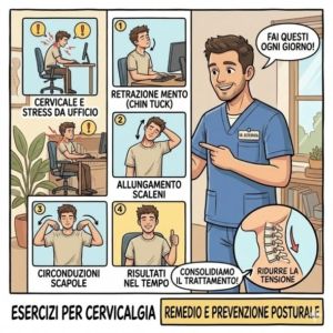 Cervicalgia esercizi osteopata Milano