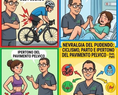 Nevralgia del pudendo: ciclismo, parto, ipertono del pavimento pelvico